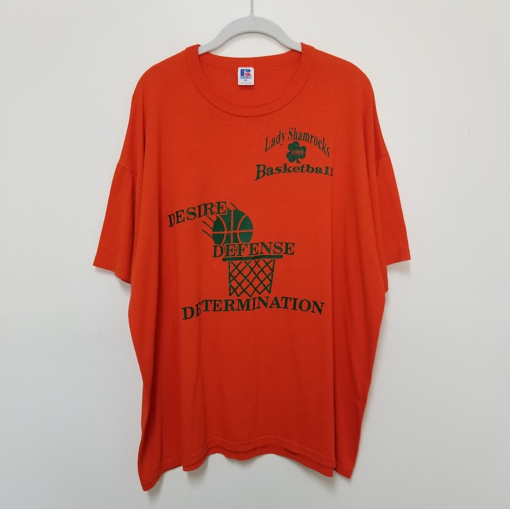 '99 Vintage Basketball Orange Tee Shirt XXL